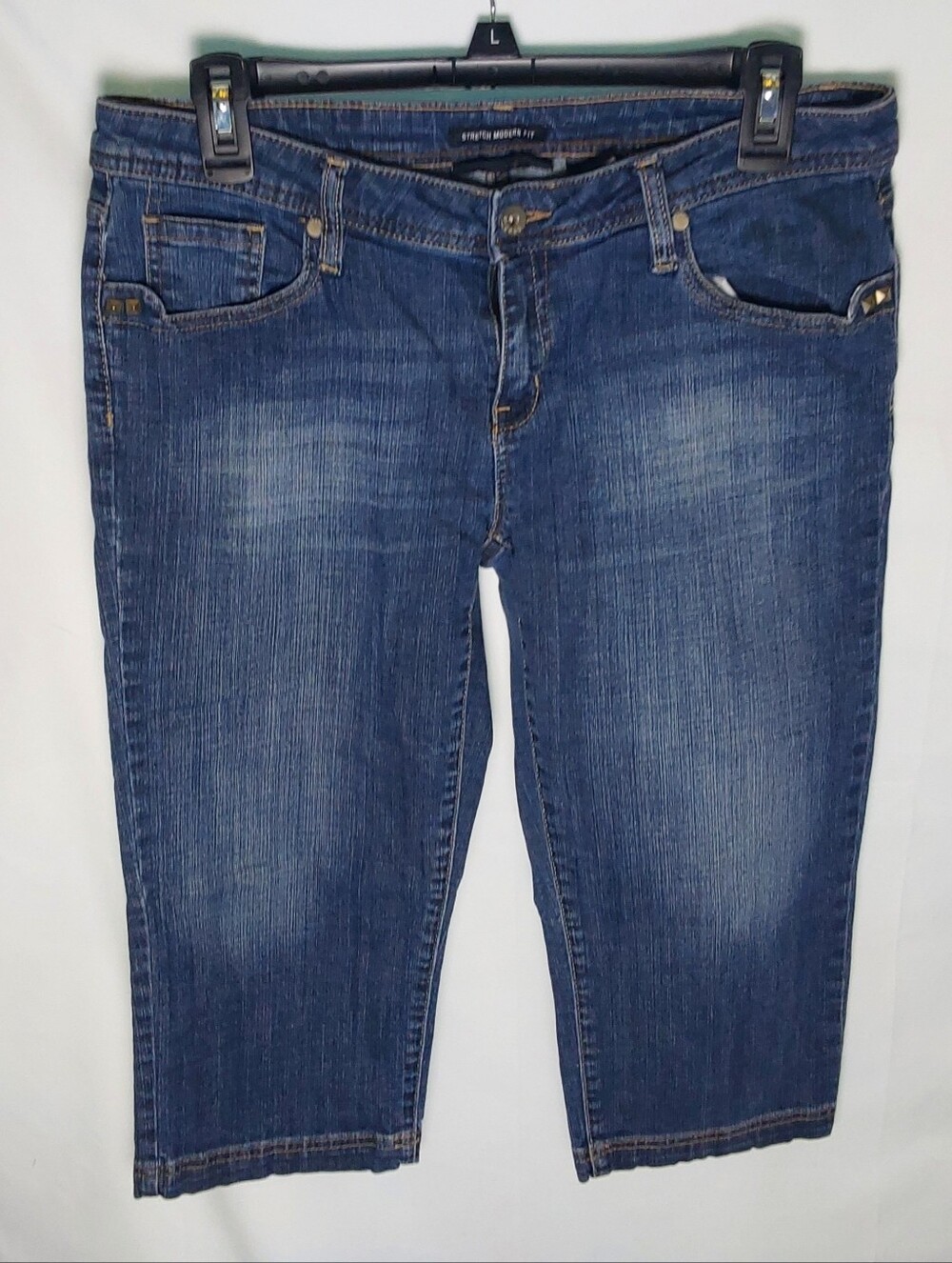 Axcess Blue Denim Capri Jeans